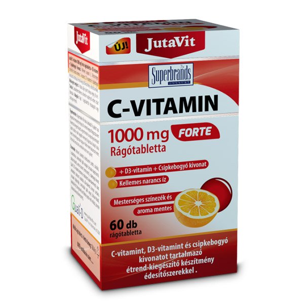 Vitamina C 1000g, JutaVit, 60 comprimate masticabile