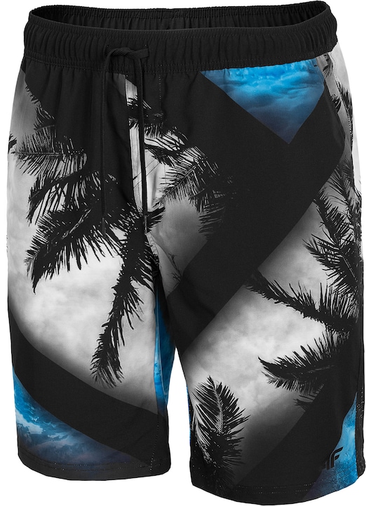 Sort de plaja pentru barbati, 4F, multicolor/bleu