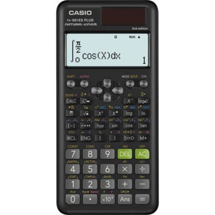 Научен калкулатор CASIO, "FX-991ES Plus", Черен