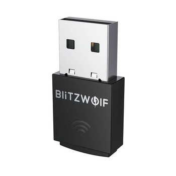 Adaptor USB WiFi BlitzWolf BW-NET5, Negru Adaptor USB WiFi BlitzWolf BW-NET5, Negru