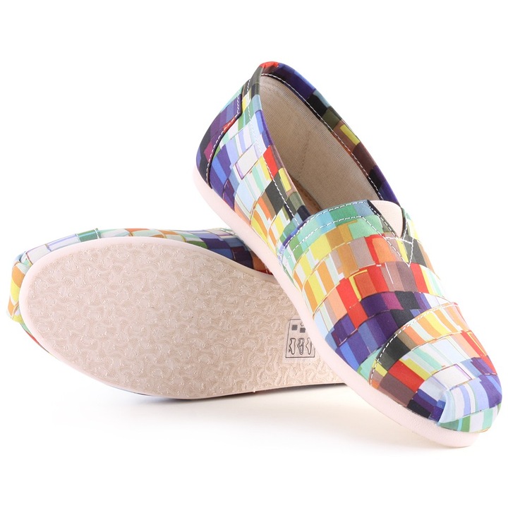 Toms Classic Multi Satin Paint Print női cipő EU 36.5