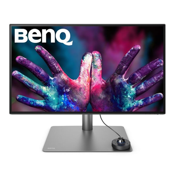 Монитор BenQ PD2725U 27" IPS LED 5ms 3840x2160 4K UHD, DesignVue Thunderbolt Mon, AQCOL., 100% sRGB, HDR400, B.I., LBL, KVM Sw, ICCsync, CAD/CAM, DualView, Contr.1200:1, 400 cd/m2, 2xHDMI, DP, Thb 3(PD65W, DP alt), USB3.1 Hub, Sp.2x2.5W, HAdj