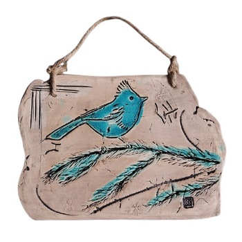 Tablou ceramica de perete cu pasare 26x18 cm Tablou ceramica de perete cu pasare 26x18 cm
