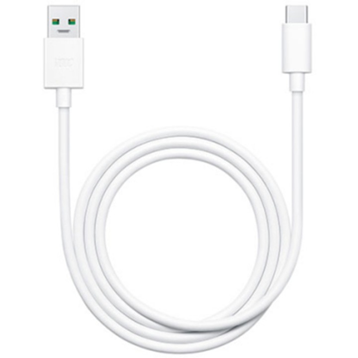 Cablu de date OPPO DL143 USB Type C, Alb