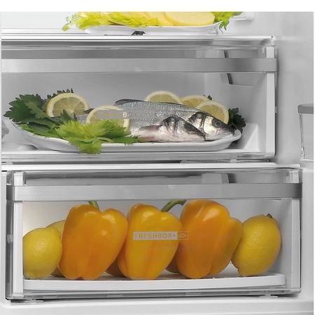 Combina frigorifica Whirlpool W9921CW, 348l, Clasa E, Dual No Frost, 6th Sense, H 201 cm, Alb