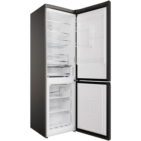Combina frigorifica Hotpoint HAFC9TO32SK, Total No Frost, Clasa E, H 202.7 cm, Negru Argintiu