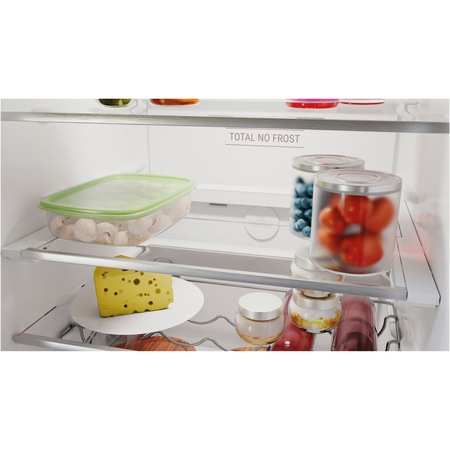 Combina frigorifica Hotpoint HAFC9TO32SK, Total No Frost, Clasa E, H 202.7 cm, Negru Argintiu