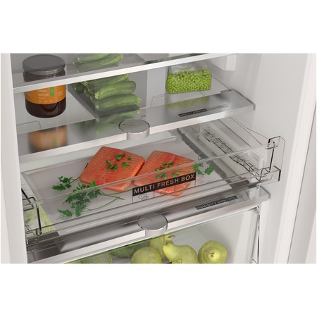 Combina frigorifica incorporabila Whirlpool WHC18T341, 250l, Clasa F, Total No Frost, 6th Sense, H 177 cm, Alb