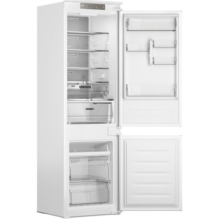 Combina frigorifica incorporabila Whirlpool WHC18T341, 250l, Clasa F, Total No Frost, 6th Sense, H 177 cm, Alb