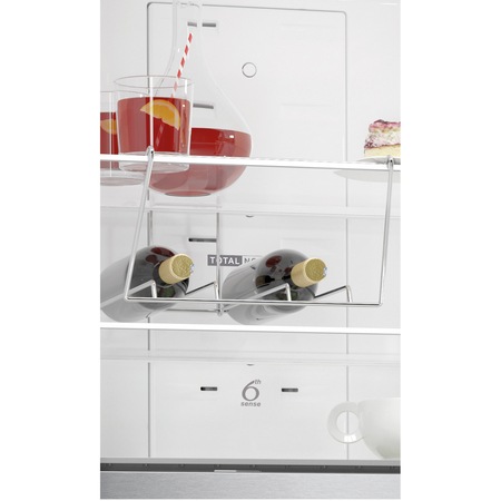 Combina frigorifica Whirlpool WB70E972X, 444l, Clasa E, Total No Frost, 6th Sense, Active 0, H 195.5 cm, Inox anti-amprenta