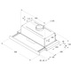 Hota telescopica Whirlpool AKR750GK, Putere de absorbtie 304 mc/h, 3 trepte viteza, Iluminare LED, Filtru carbon, 60 cm, Negru