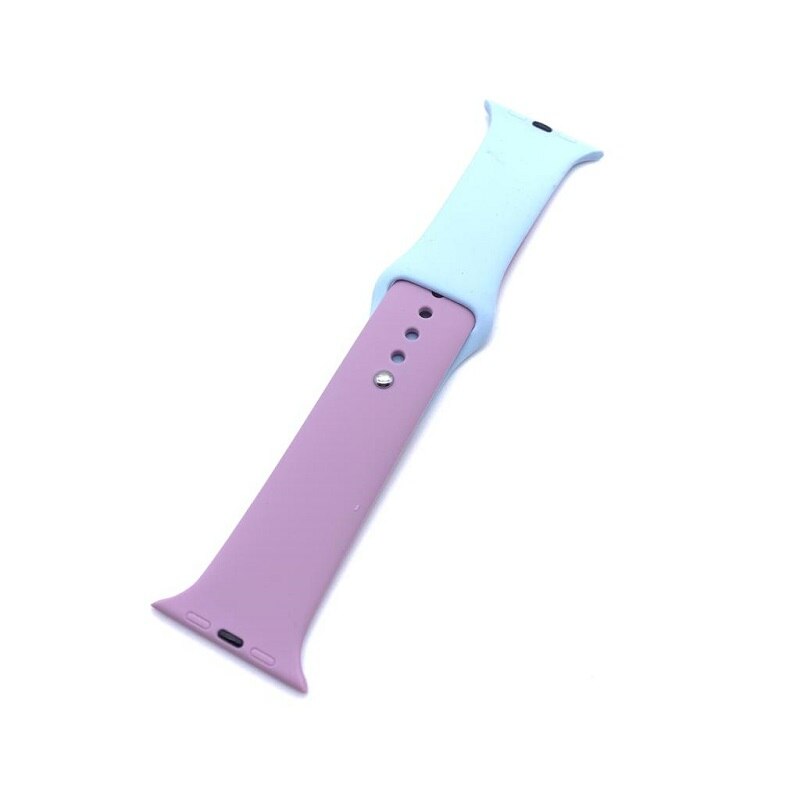 Curea Silicon Compatibila Apple Watch Seria 1, 2, 3, 4, 5, 6 de 42 sau 44mm Mov cu bleo Bratara