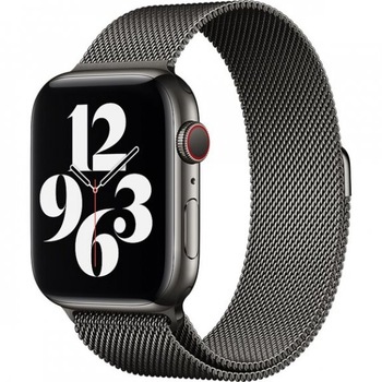 Curea pentru Apple Watch, Milanese Loop, Compatibila cu tote modelele, diagonal display 40 mm, Space Gray Curea pentru Apple Watch, Milanese Loop, Compatibila cu tote modelele, diagonal display 40 mm, Space Gray