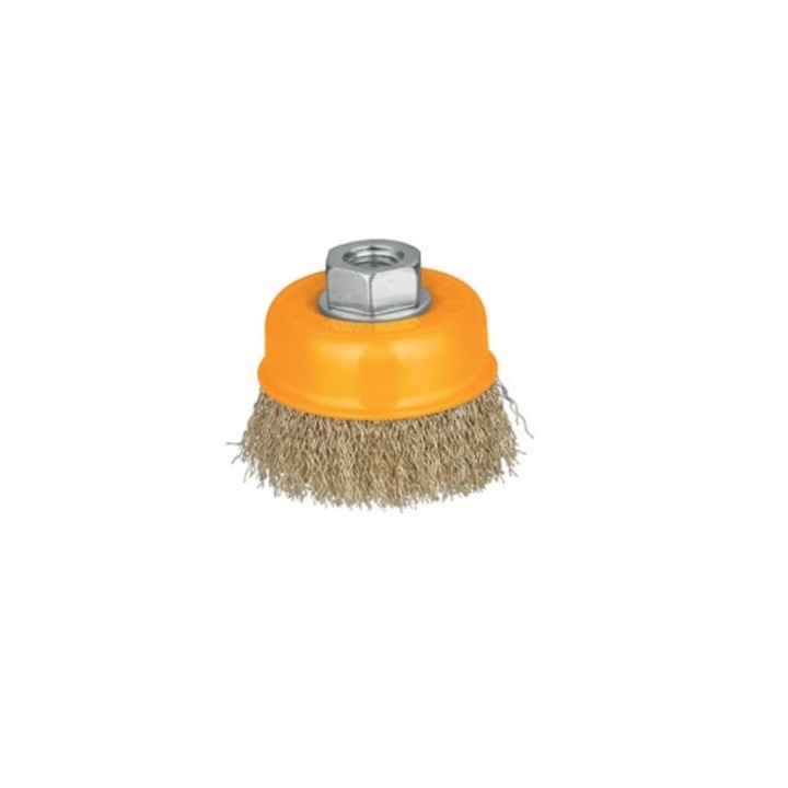 Perie Sarma, Ingco WB10751, Cupa 75 mm, Diametru Fir 0.3 mm