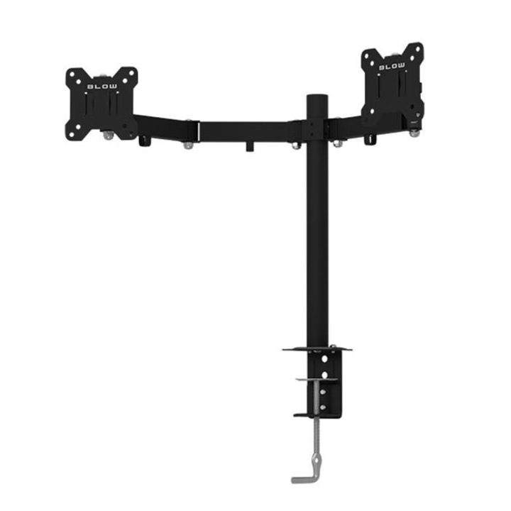 Стойка подсилена Blow 76-871 за телевизор, Двойна, Регулиране, Завъртане, 13-27", 8kg, Vesa 100x100