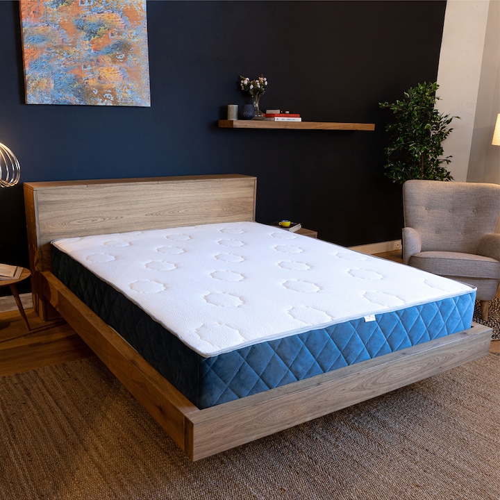 Best Sleep Moon Ortopéd matrac 160X200x30 cm, poliuretán hab és egyedileg csomagolt rugók, közepes szilárdsággal