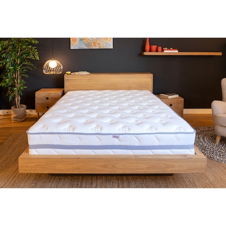 Saltea Ortopedica, Best Sleep, Skyline 140X200x30 cm, spuma poliuretanica si arcuri ambalate individual, fermitate medie