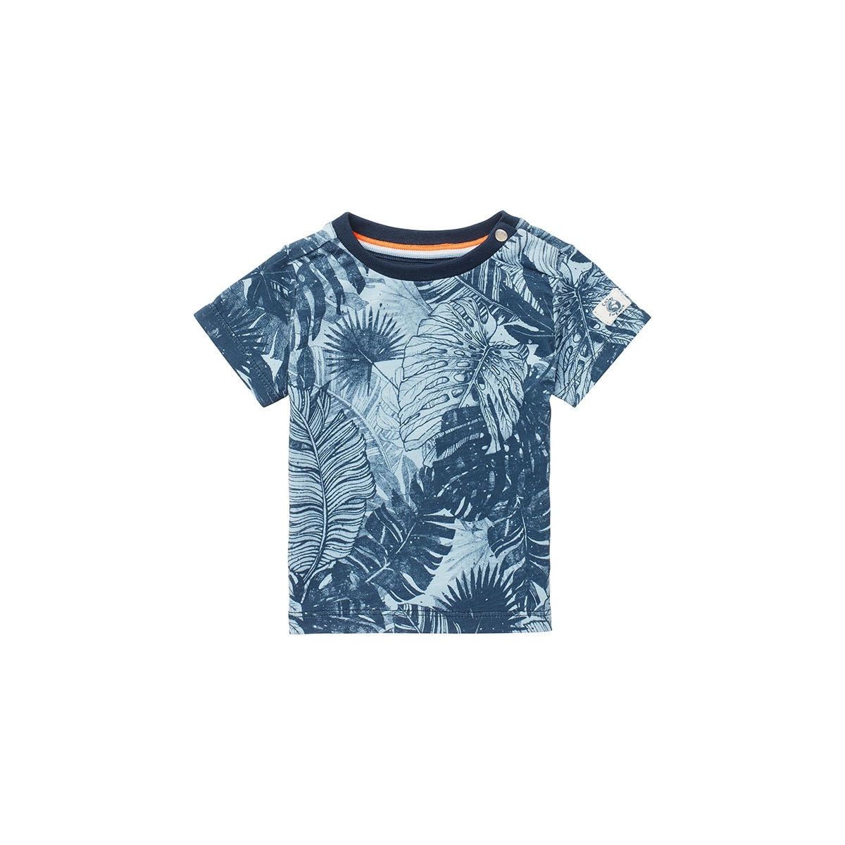 Tricou bebelusi, Noppies, bumbac organic, palmieri, Tonden, albastru