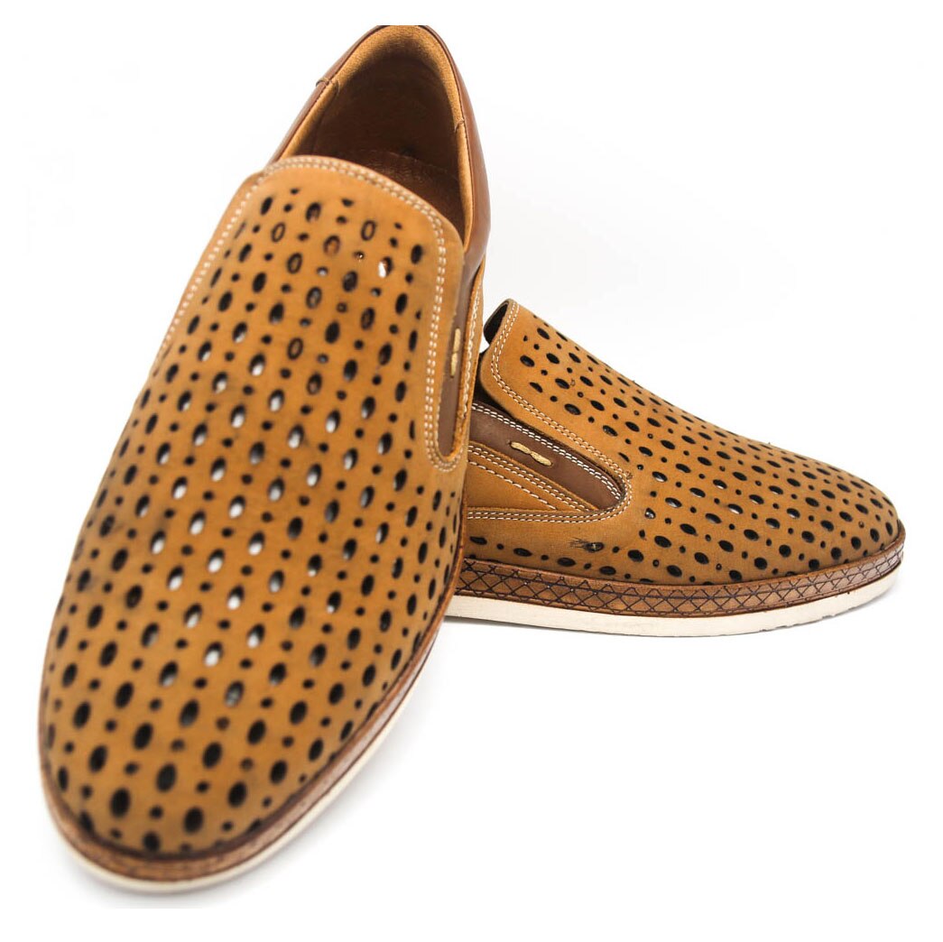 Pantofi barbati, Ady Star Shoes, 207E perforat, Maro