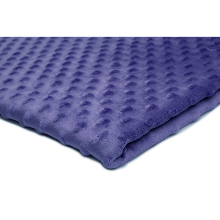 Minky Dots Polar kötöttáru, lila 50 cm x 155 cm
