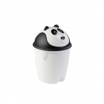 Cos de gunoi cu capac mobil pentru copii, model Panda, Mare- 6 litri Cos de gunoi cu capac mobil pentru copii, model Panda, Mare- 6 litri