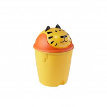 Cos de gunoi cu capac mobil pentru copii, model Tigru, Mare- 6 litri Cos de gunoi cu capac mobil pentru copii, model Tigru, Mare- 6 litri
