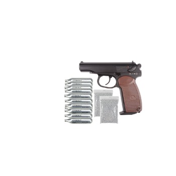 Pistol Airsoft Makarov Blowback Full Metal si 10 C02 si 1000 bile de precizie Pistol Airsoft Makarov Blowback Full Metal si 10 C02 si 1000 bile de precizie