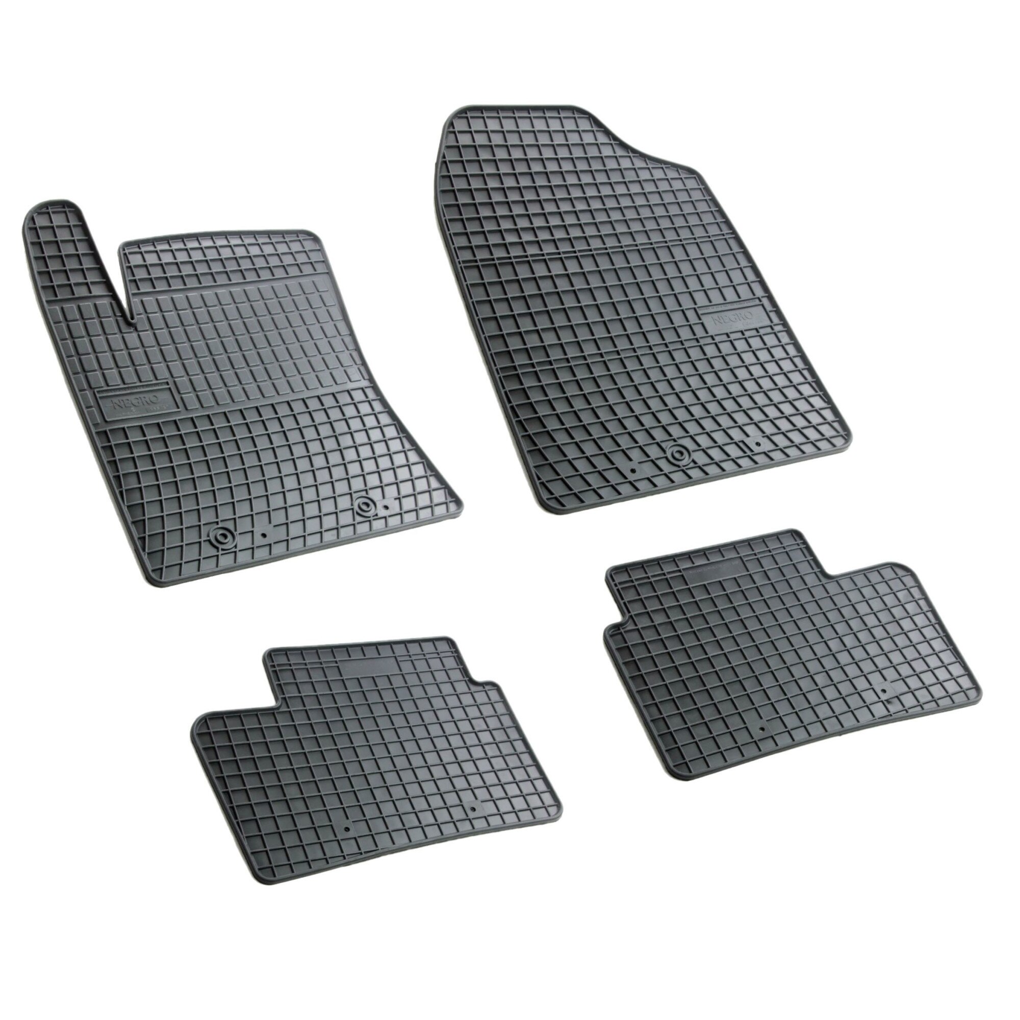 Set covorase AutoLux, cauciuc, pentru Hyundai i10 (BA) 2013-, negru, 4 buc