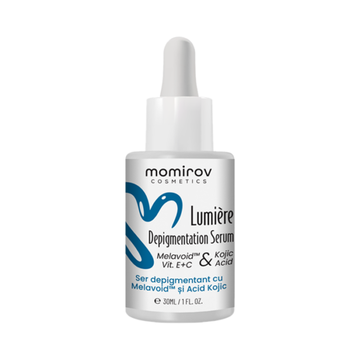 Ser facial anti-pete cu Melavoid, Momirov Cosmetics, depigmentant, hidratant, 30 ml