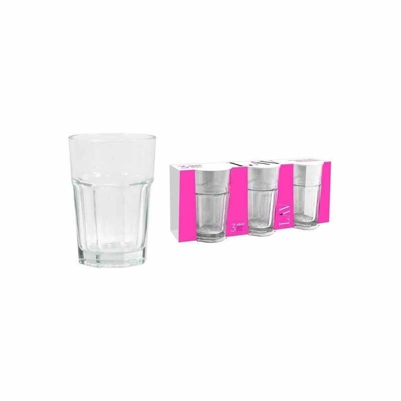Set de 3 pahare LAV Aras Geam 326 ml - ø 8,3 x 12 cm