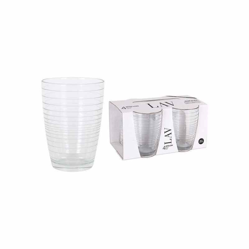 Set de 4 pahare LAV 415 ml Geam - ø 8,5 x 10 cm