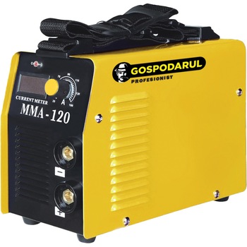 Aparat de Sudura Tip Invertor Gospodarul Profesionist MMA-120, 120 Ah, Electrod 1.6- 3.2mm, MMA, 220V Aparat de Sudura Tip Invertor Gospodarul Profesionist MMA-120, 120 Ah, Electrod 1.6- 3.2mm, MMA, 220V