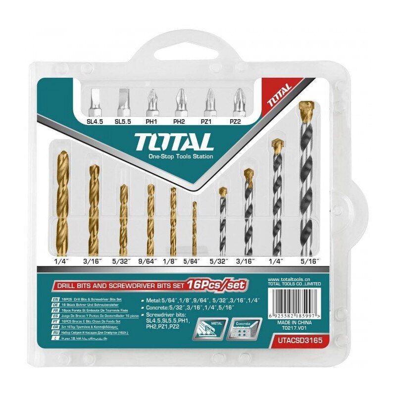 Set Burghie pentru Metal,Beton, 10 Buc, Bituri 6 Buc