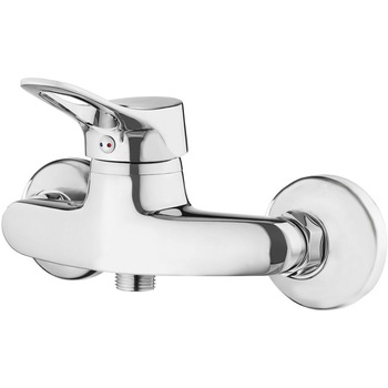 Baterie de dus Vero Deante, cu o singura comanda, insertie ceramica de 40 mm, crom