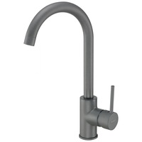 Baterie bucatarie Deante Nemezja, monocomanda, cu aerator, cartus ceramic, clasa debit Z 4-9 l/min, furtunuri racordare incluse, Antracit