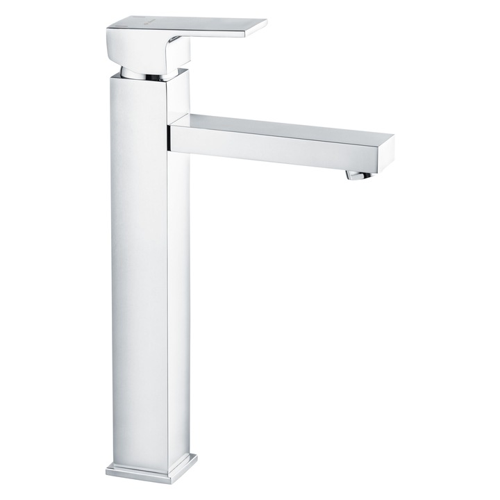 Baterie lavoar Deante BCZ_021K, monocomanda, supapa de scurgere din metal, cartus ceramic, aerator, Crom