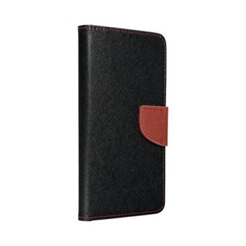 Husa compatibila cu SAMSUNG Galaxy S5 - Leather Fancy Negru\Maro