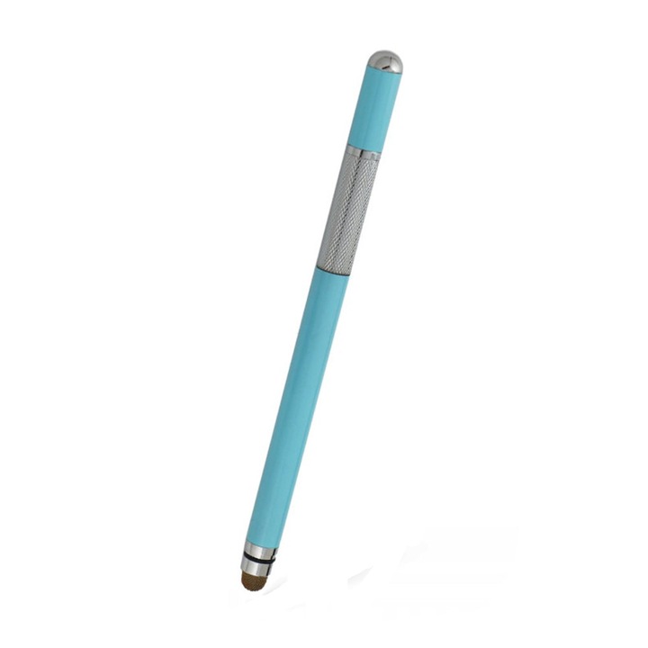 Stylus pen universal pentru device-uri cu ecrane tactile, turcoaz