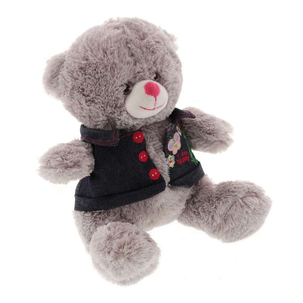 Ursulet Gri cu Geaca 26 cm