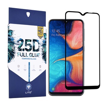 Folie de sticla LITO Samsung Galaxy A20e Negru Folie de sticla LITO Samsung Galaxy A20e Negru