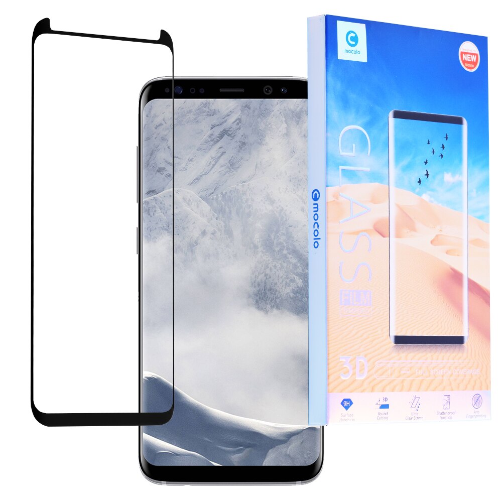 Folie de sticla Mocolo Samsung Galaxy S8 Negru