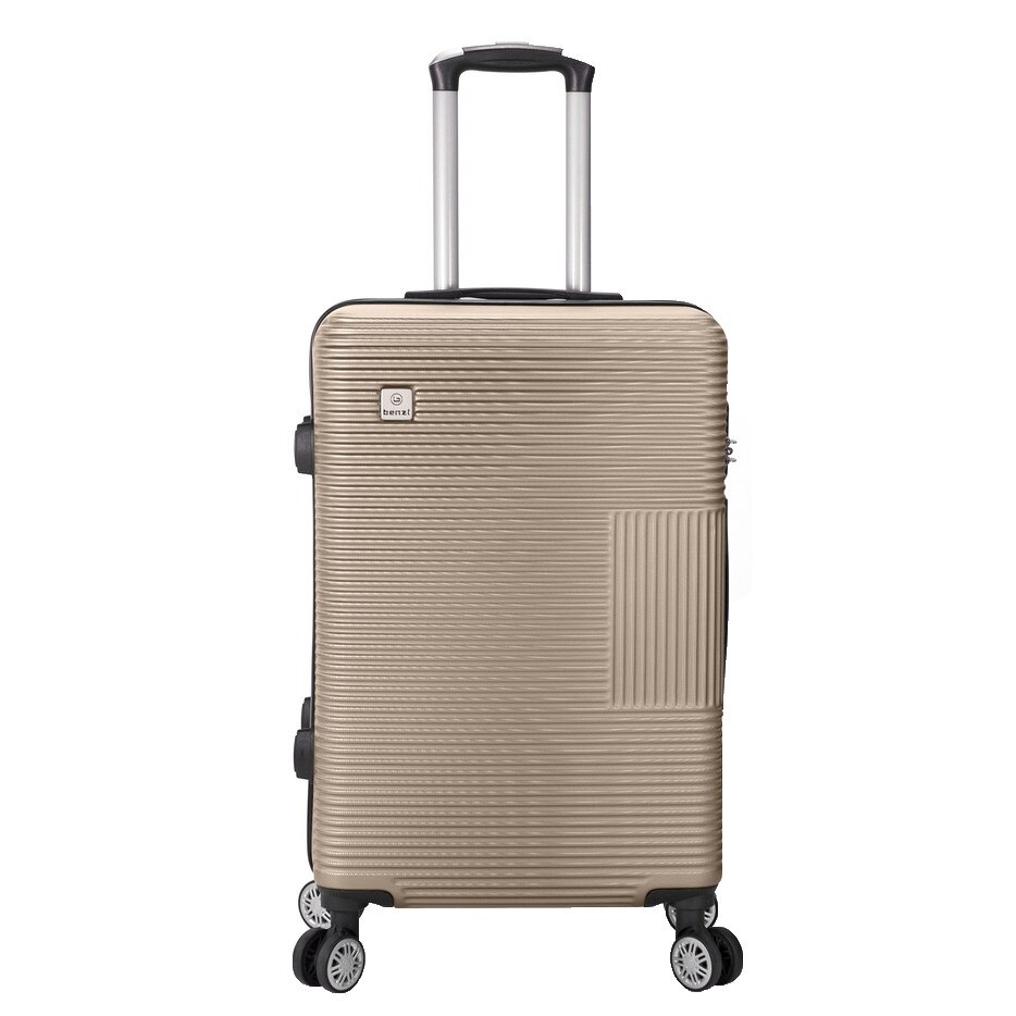 Troler Mediu, Benzi, ABS, 4 Roti Duble, BZ 5417 - 66 cm, Auriu