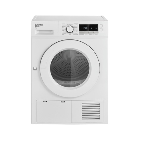 Uscator de rufe Bomann, WTK 7181, capacitate 8 kg, 13 programe, consum redus de energie, filtru scame, functie anti-cute, display LED, alb