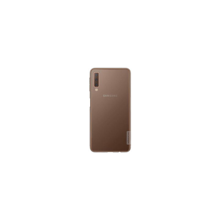 Nillkin NATURE telefonvédő gumi/szilikon tok Samsung Galaxy A7 (2018) SM-A750F készülékhez, szürke