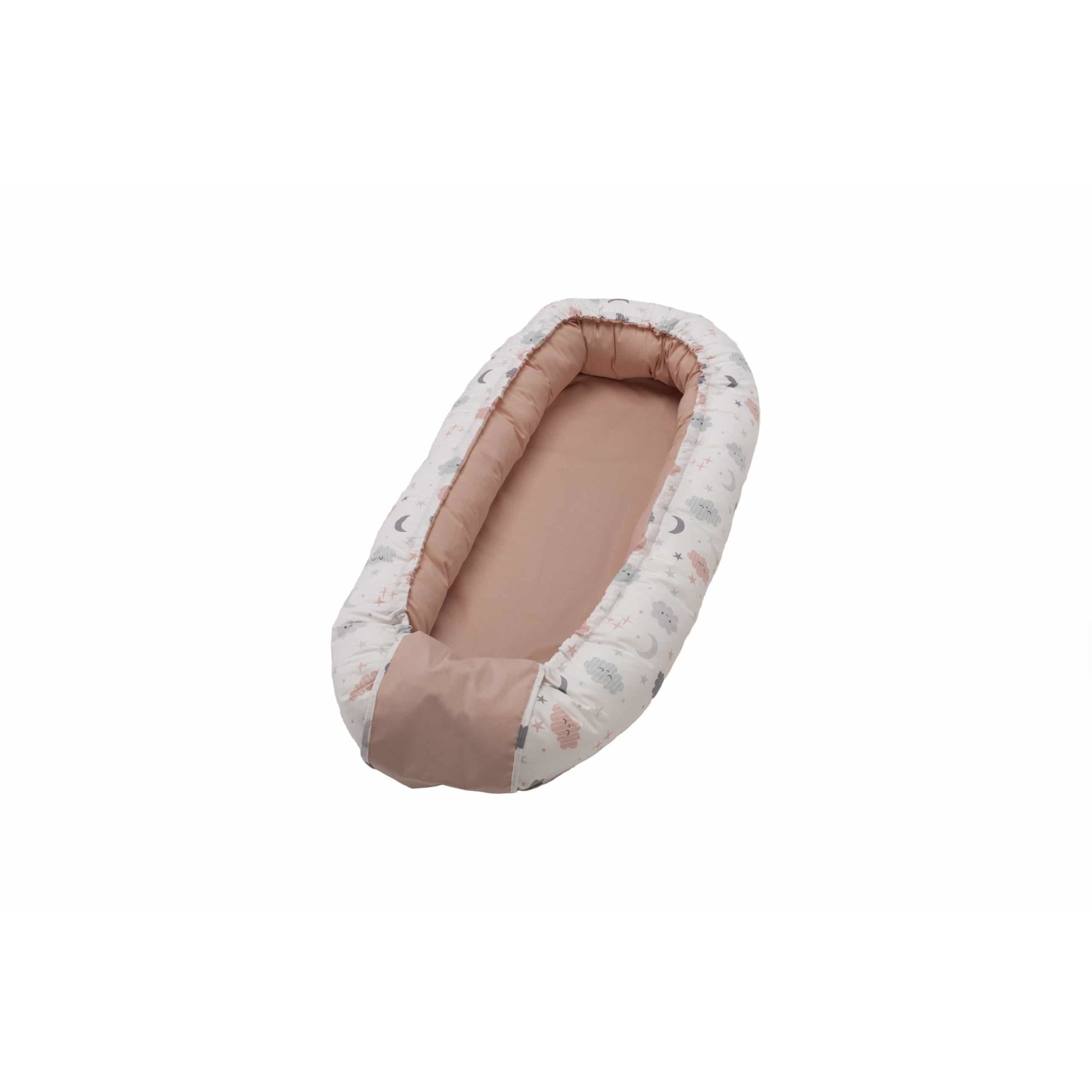 Pozitionator SomnArt baby nest, 94x60cm, roz