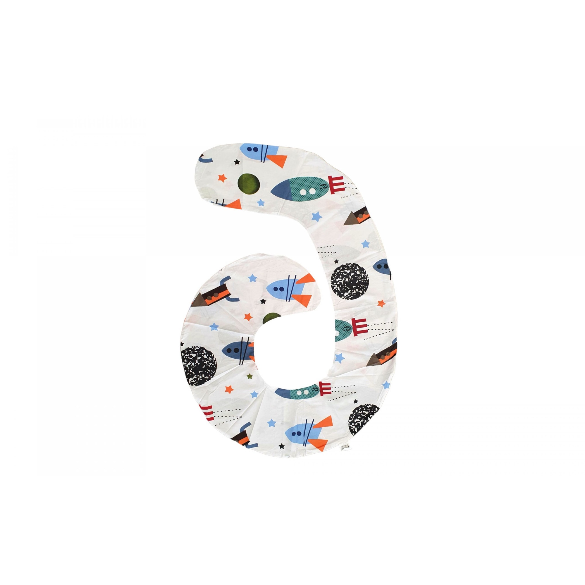 HUSA aditionala pentru Perna de gravide Mami bumbac model Rachete