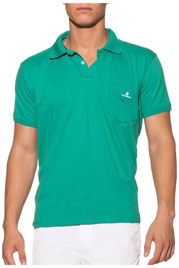 Tricou Polo Barbati Karl Lagerfeld T-Shirt KL19MPL01-GREEN, Verde, S