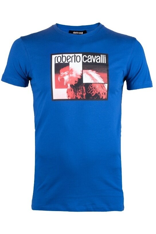 Tricou Barbati, Roberto Cavalli T-Shirt, Albastru