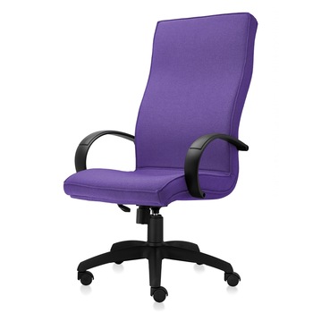 Scaun directorial de birou TRAFFIC CHAIRS SUPER, tapiterie textil MOV, brate din polipropilena neagra, mecanism balans Scaun directorial de birou TRAFFIC CHAIRS SUPER, tapiterie textil MOV, brate din polipropilena neagra, mecanism balans