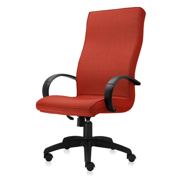 Scaun directorial de birou TRAFFIC CHAIRS SUPER, tapiterie textil PORTOCALIU INCHIS, brate din polipropilena neagra, mecanism balans Scaun directorial de birou TRAFFIC CHAIRS SUPER, tapiterie textil PORTOCALIU INCHIS, brate din polipropilena neagra, mecanism balans